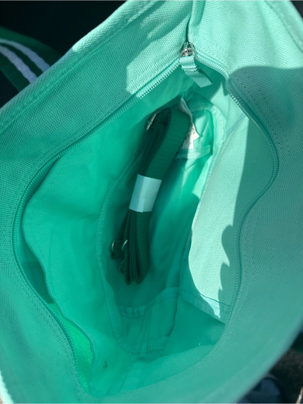 Starbucks Mint Green Canvas Tote -ROAD TRIP COLLECTION - Picture 4 of 4